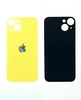 Крышка задняя для iPhone 14 Plus (с большим вырезом) желтая