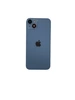 Крышка задняя для iPhone 14 Plus Премиум со стеклом камеры голубая