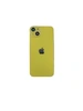Крышка задняя для iPhone 14 Plus Премиум со стеклом камеры желтая