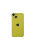 Крышка задняя для iPhone 14 Премиум со стеклом камеры желтая