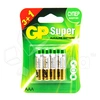 Батарейка AAA LR03 GP Super Alkaline 1.5V (4 шт. в блистере)