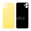 Задняя крышка для iPhone 11 Желтый (стекло, широкий вырез под камеру, логотип)
