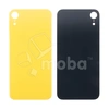 Задняя крышка для iPhone Xr Желтый (стекло, широкий вырез под камеру, логотип) - Премиум