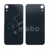 Задняя крышка для iPhone Xr Черный (стекло, широкий вырез под камеру, логотип) - Премиум