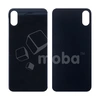 Задняя крышка для iPhone Xs Серый (стекло, широкий вырез под камеру, логотип)