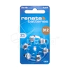 Батарейка ZA312 Renata Zinc Air 1.45V для слуховых аппаратов (6 шт. в блистере)