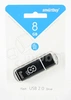 USB-флеш (USB 2.0) 8GB Smartbuy Glossy Черный