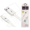 Кабель USB - Lightning Hoco X5 (2.4A, плоский) Белый
