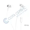 Наушники Hoco M67 PassionType-C wire control earphones белая