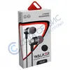 Наушники WALKER H520 с микрофоном и кнопкой ответа (матерчатый провод угловой разъем) черные