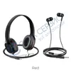 Наушники накладные Hoco W24 Enlighten headphones with mic set черно/красный
