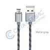 Кабель USB Micro-USB Borofone BX24 Ring current серый