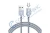 Кабель USB Micro-USB Hoco U40A magnetic adsorption магнитный (1м) серый