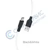 Кабель USB Micro-USB Hoco X21 Plus Silicone (1м) (черно-белый) 