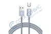 Кабель USB Type-C Hoco U40A magnetic adsorption магнитный (1м) серый