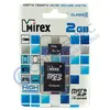 Карта памяти Mirex Micro SD 2 Gb Class 4 с адаптером
