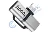 Аудио адаптер Hoco LS20 на 2 разъема LIGHТNING серебро