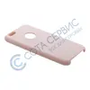 Чехол силиконовый матовый с вырезом под яблоко Apple iPhone XR розовый