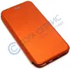 Чехол-книжка для Apple iPhone 4/ 4s  бренд DI боковой оранжевый