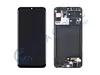 Дисплей для Samsung A307F Galaxy A30s в рамке + тачскрин черный (оригинал 100%)