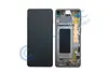 Дисплей для Samsung G973F Galaxy S10 в рамке + тачскрин черный (оригинал 100%)