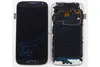 Дисплей для Samsung i9505 Galaxy S4 LTE в рамке + тачскрин (черно/синий)