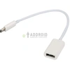 Кабель OTG USB / Micro USB Type-C белый (Техпак)