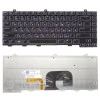 Клавиатура DELL Alienware P18G черная наклейки русских букв с подсветкой, с разбора