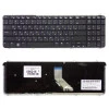 Клавиатура HP Pavilion DV6-1000 DV6-2000 черная с черной рамкой плоский Enter, матовая, NEW