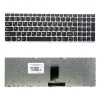Клавиатура Lenovo IdeaPad B5400 M5400 черная, рамка серебристая, плоский Enter