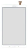 Сенсорное стекло (тачскрин) Samsung Galaxy Tab A 10.1 SM-T580 | T585 | T587 (белый) 