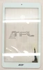 Сенсорное стекло (тачскрин) Acer Iconia One B1-850 (белый, в рамке) 