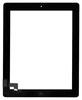 Сенсорное стекло (тачскрин) для iPad 2 с кнопкой (черный)