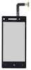 Модуль (матрица + тачскрин) для HTC One mini с серебристой рамкой (черный)