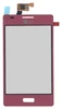 Сенсорное стекло (тачскрин) для LG Optimus L5 E610 E612 (розовый) 