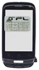 Сенсорное стекло (тачскрин) для Huawei Ideos X3 c рамкой (черный)