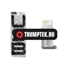 Адаптер MicroUSB - Lightning (для iPhone) Remax RA-USB2 Серебро
