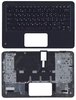 Клавиатура (топ-панель) для ноутбука HP Probook X360 11 G1 EE, G2 EE черная с черным топкейсом