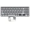 Клавиатура для ноутбука Asus UX561UA Q505UA серебристая без рамки с подсветкой