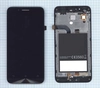 Дисплей (экран) в сборе с тачскрином для Asus ZenFone Go ZC500TG черный с рамкой