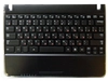 Клавиатура (топ-панель) для ноутбука Samsung N210, N220 черная с черным топкейсом (тип 2)