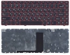 Клавиатура для ноутбука Lenovo V380 черная с красной рамкой