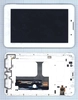 Дисплей (экран) в сборе (матрица HJ070IA-01I + тачскрин) для EveryPad белый с рамкой