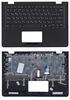 Клавиатура (топ-панель) для ноутбука Lenovo IdeaPad 300S-11IBR черная с черным топкейсом