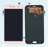 Дисплей (экран) в сборе с тачскрином для Samsung Galaxy A7 (2017) SM-A720F розовый (Premium LCD)
