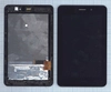 Дисплей (экран) в сборе с тачскрином для Asus Fonepad 7 ME371MG ME371 с рамкой черный (Premium LCD)