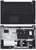 Клавиатура (топ-панель) для ноутбука Lenovo V17-IIL черная с черным топкейсом