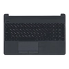 Клавиатура (топ-панель) для ноутбука HP 15-DW 15-GW черная с черным топкейсом