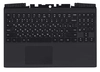 Клавиатура (топ-панель) для ноутбука Lenovo Legion Y545 черная с черным топкейсом, с подсветкой