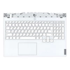 Клавиатура (топ-панель) для ноутбука Lenovo Legion 5-15ITH6 белая с белым топкейсом